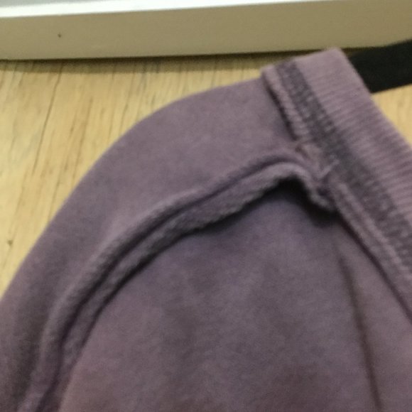 NWT We the Free V-neck sweat shirt color is called mushroom over sized size M - Picture 2 of 6